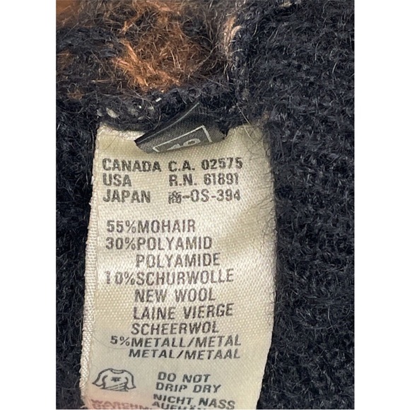 Vintage Escada Sweater Size 40 Animal Print Tiger Wool Mohair Blend Made Italy - Picture 9 of 9